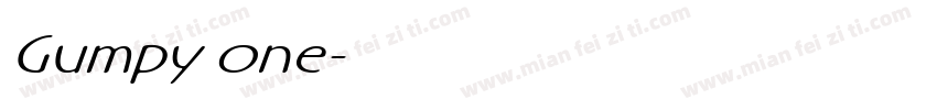 Gumpy one字体转换